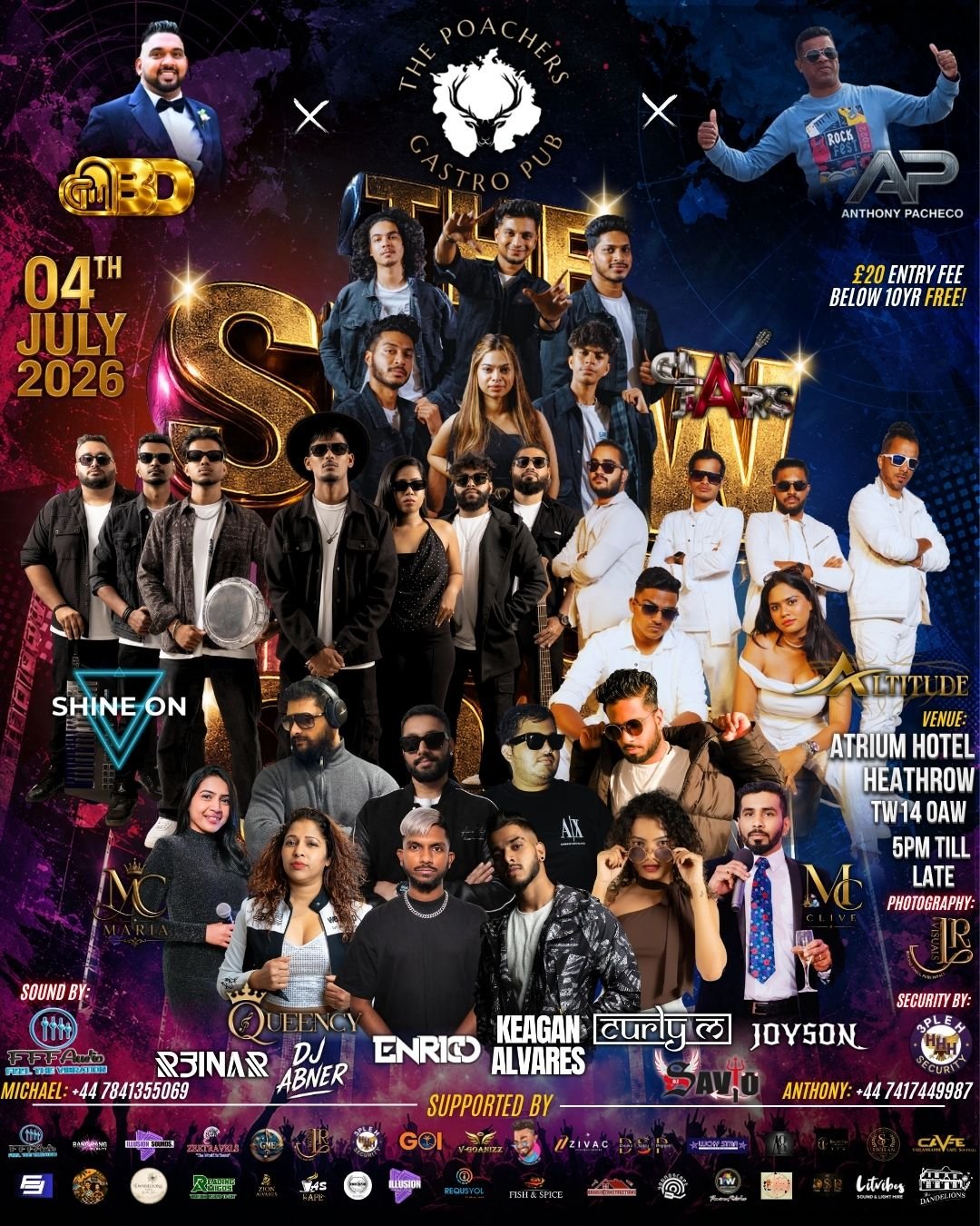 The Show Must Go On line-up